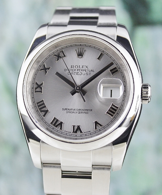 (image for) A ROLEX MEN SIZE STAINLESS STEEL OYSTER PERPETUAL DATEJUST / 116200